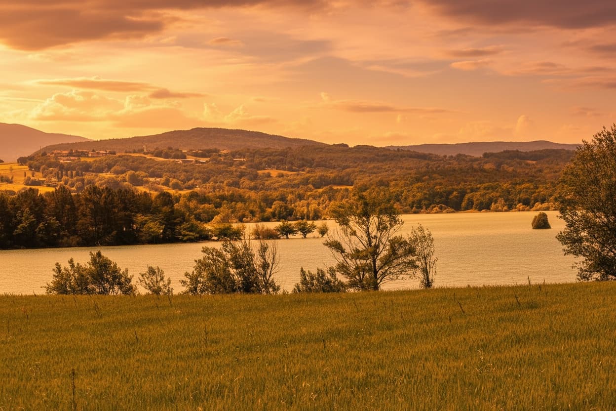 Coucher de soleil Montbel